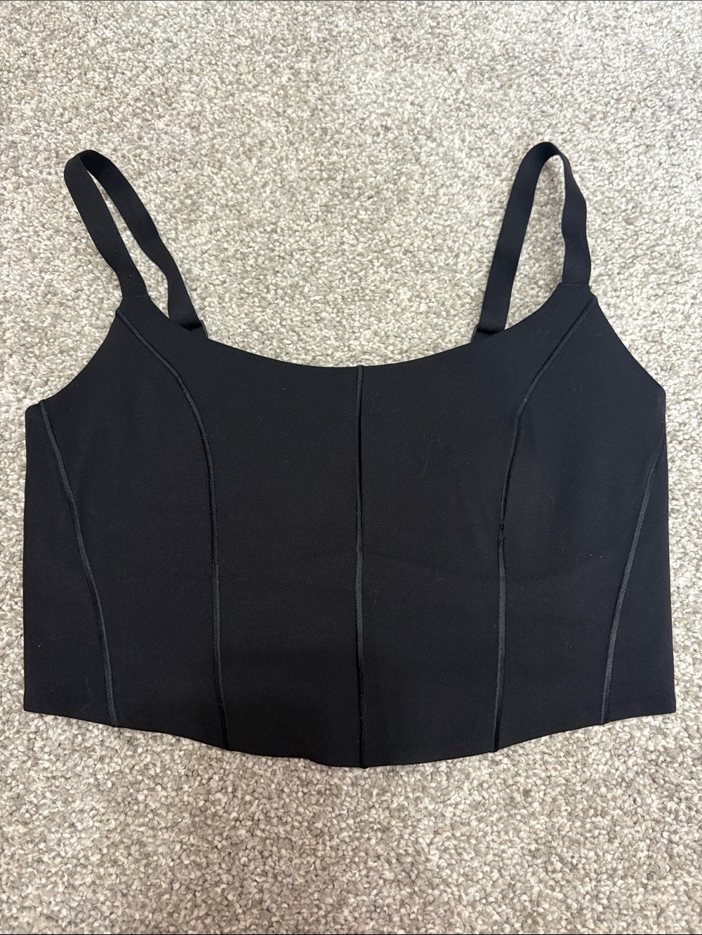 Aerie Black Hold Me Up Corset Sports Bra